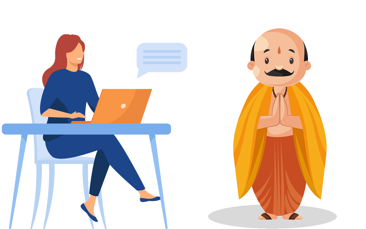 connecting for online puja