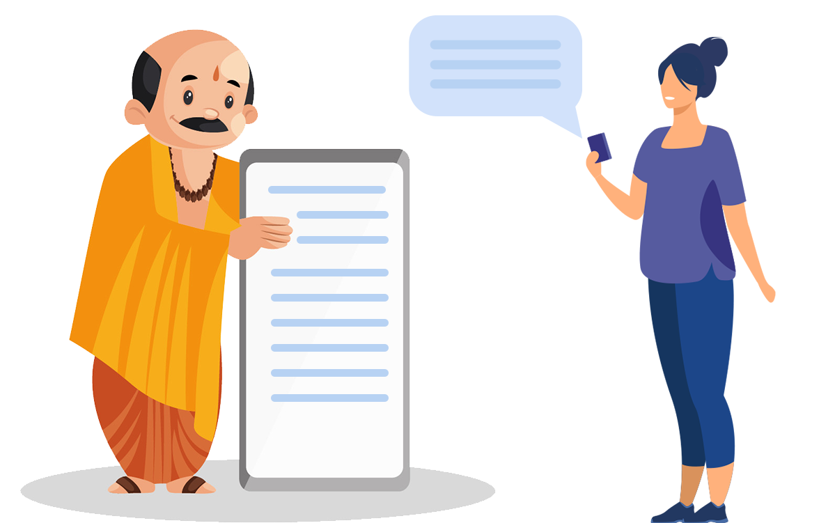 receiving of puja instructions