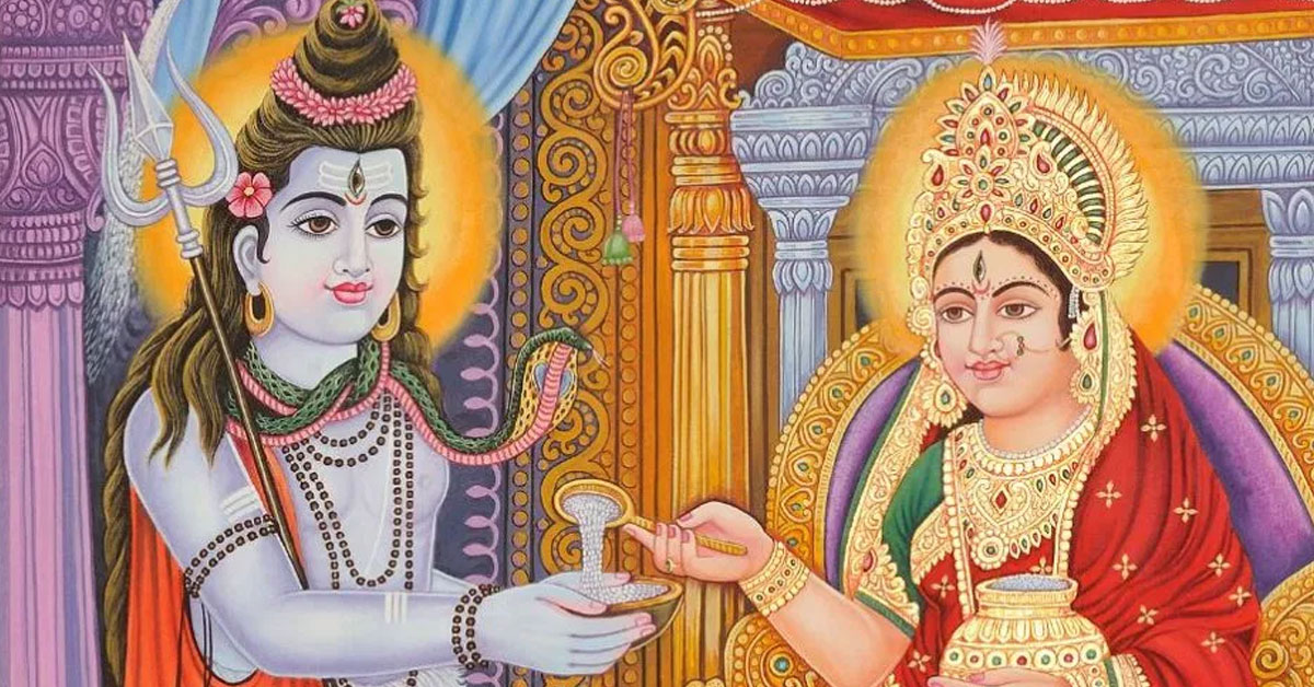 The Mother Annapurna is worshipped for a good harvest and food